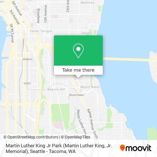 Mapa de Martin Luther King Jr Park (Martin Luther King, Jr. Memorial)