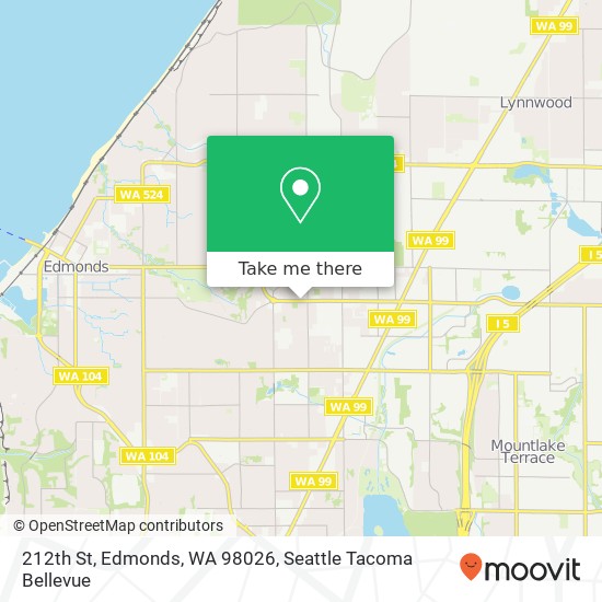 Mapa de 212th St, Edmonds, WA 98026