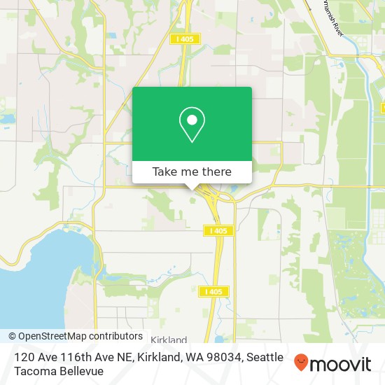 120 Ave 116th Ave NE, Kirkland, WA 98034 map