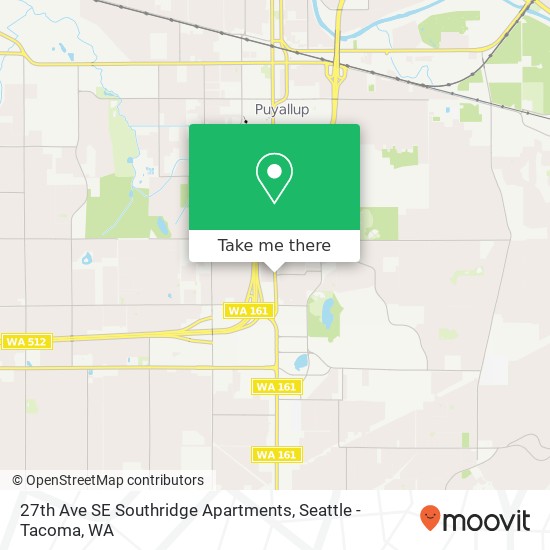 Mapa de 27th Ave SE Southridge Apartments