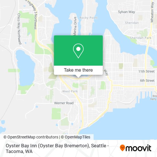 Oyster Bay Inn (Oyster Bay Bremerton) map