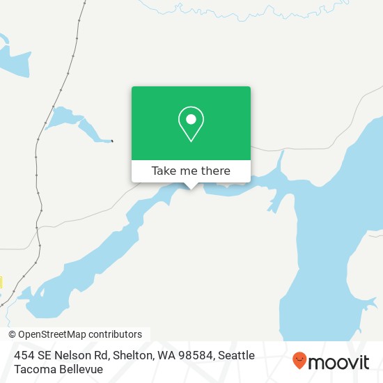 Mapa de 454 SE Nelson Rd, Shelton, WA 98584