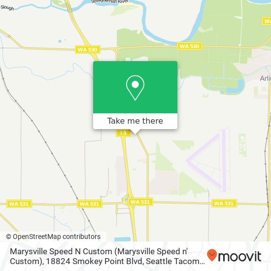 Marysville Speed N Custom (Marysville Speed n' Custom), 18824 Smokey Point Blvd map