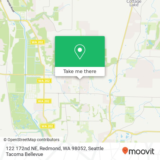 Mapa de 122 172nd NE, Redmond, WA 98052