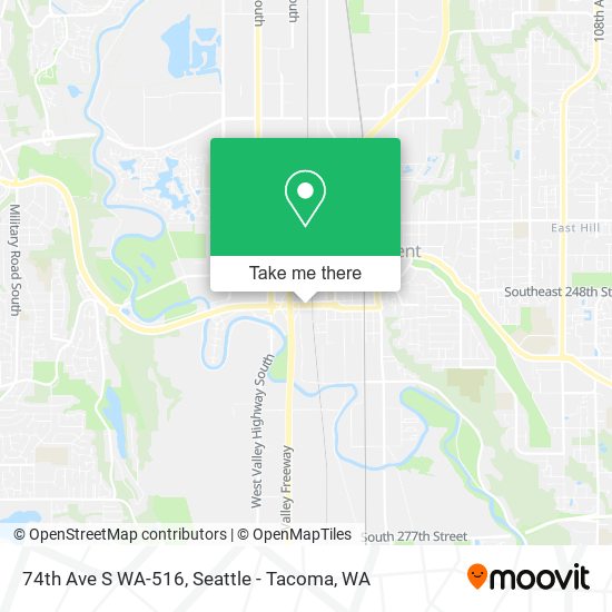 Mapa de 74th Ave S WA-516