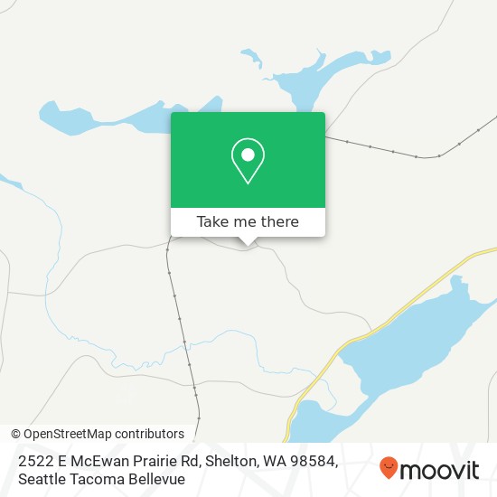 Mapa de 2522 E McEwan Prairie Rd, Shelton, WA 98584