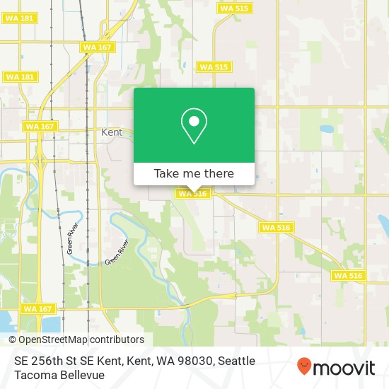 SE 256th St SE Kent, Kent, WA 98030 map