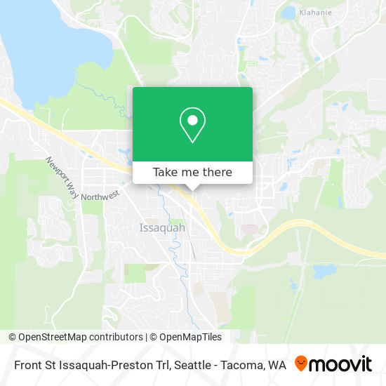 Mapa de Front St Issaquah-Preston Trl