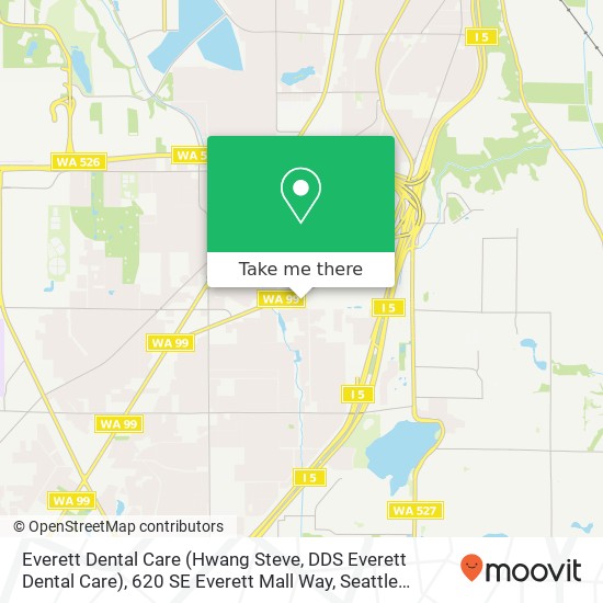 Mapa de Everett Dental Care (Hwang Steve, DDS Everett Dental Care), 620 SE Everett Mall Way