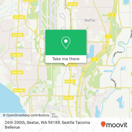 26th 200th, Seatac, WA 98188 map