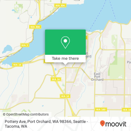 Mapa de Pottery Ave, Port Orchard, WA 98366