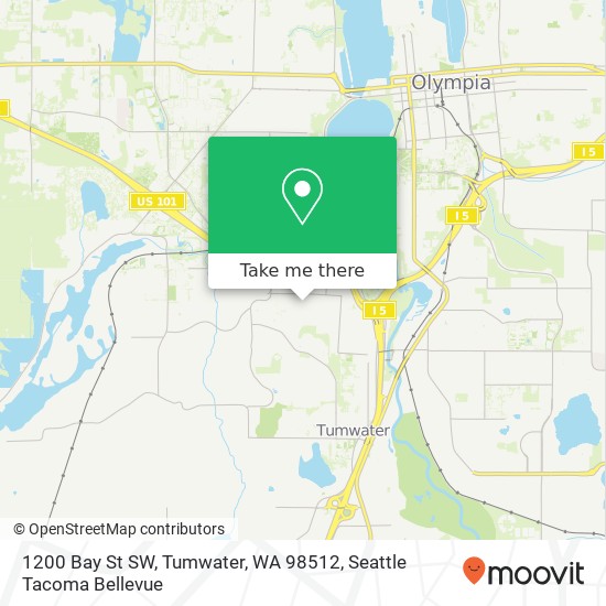 1200 Bay St SW, Tumwater, WA 98512 map