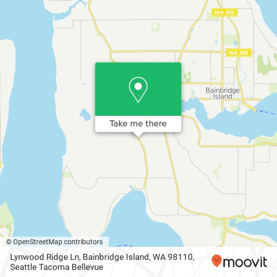 Mapa de Lynwood Ridge Ln, Bainbridge Island, WA 98110