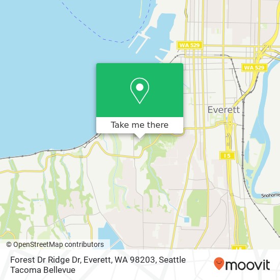 Forest Dr Ridge Dr, Everett, WA 98203 map