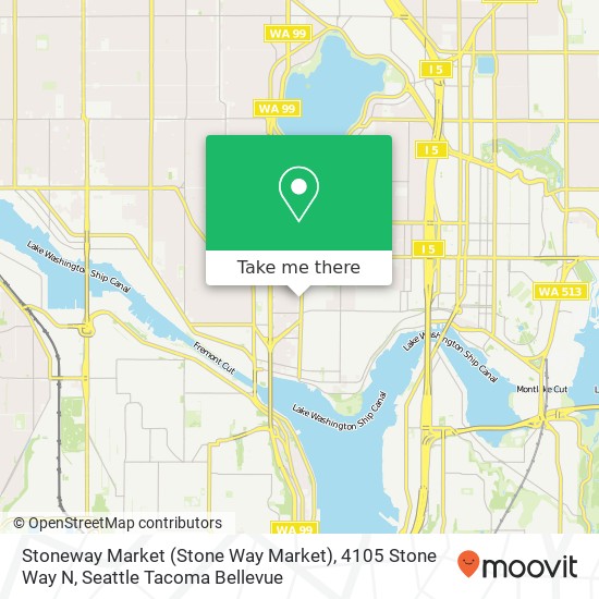 Stoneway Market (Stone Way Market), 4105 Stone Way N map