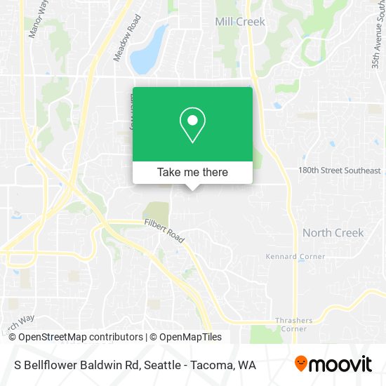 Mapa de S Bellflower Baldwin Rd, Bothell, WA 98012