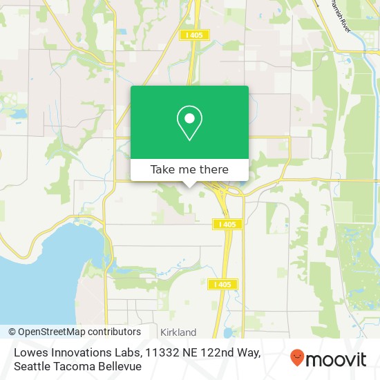 Mapa de Lowes Innovations Labs, 11332 NE 122nd Way