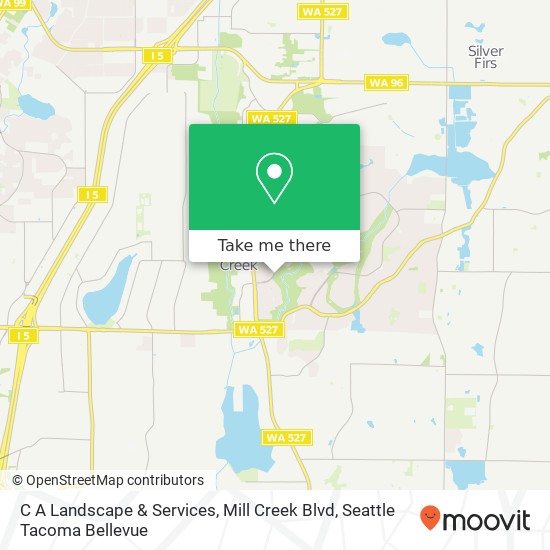 Mapa de C A Landscape & Services, Mill Creek Blvd