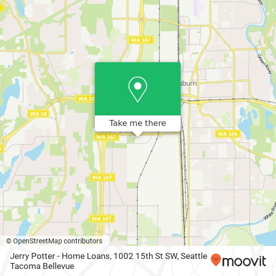 Mapa de Jerry Potter - Home Loans, 1002 15th St SW