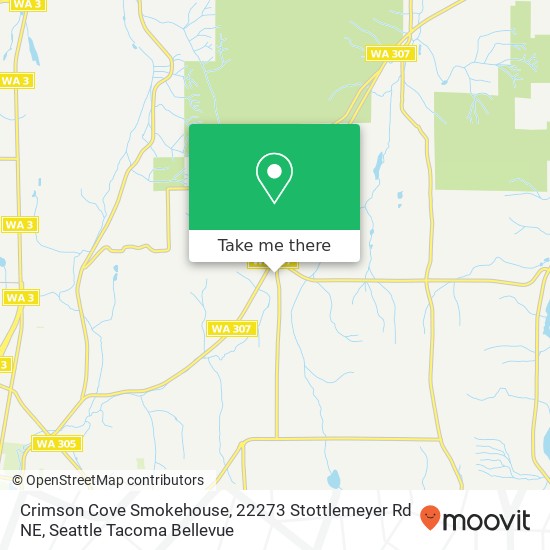 Mapa de Crimson Cove Smokehouse, 22273 Stottlemeyer Rd NE