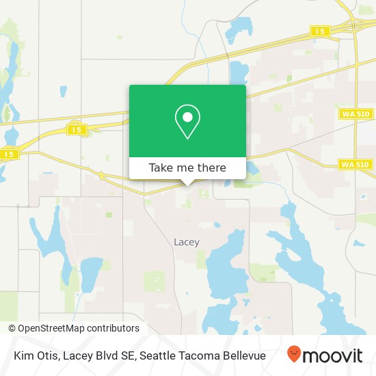 Mapa de Kim Otis, Lacey Blvd SE