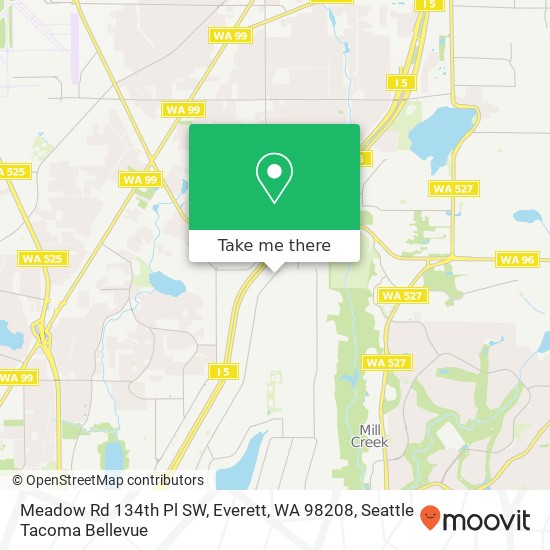 Meadow Rd 134th Pl SW, Everett, WA 98208 map