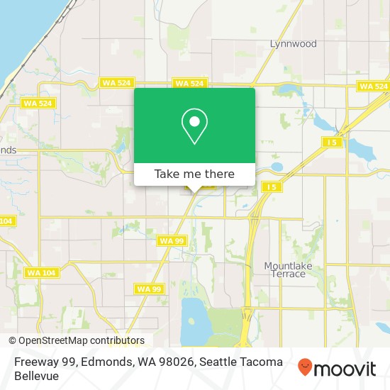 Mapa de Freeway 99, Edmonds, WA 98026