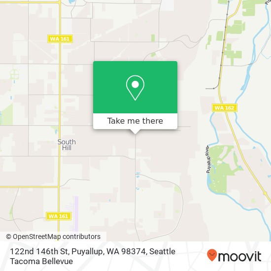 Mapa de 122nd 146th St, Puyallup, WA 98374