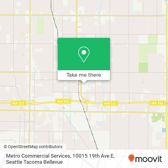 Mapa de Metro Commercial Services, 10015 19th Ave E