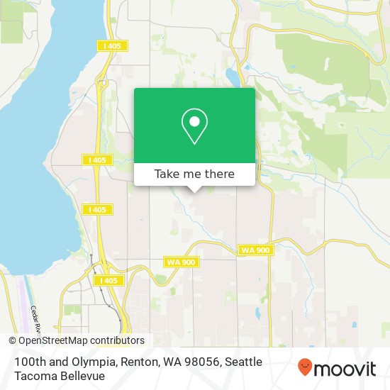 Mapa de 100th and Olympia, Renton, WA 98056