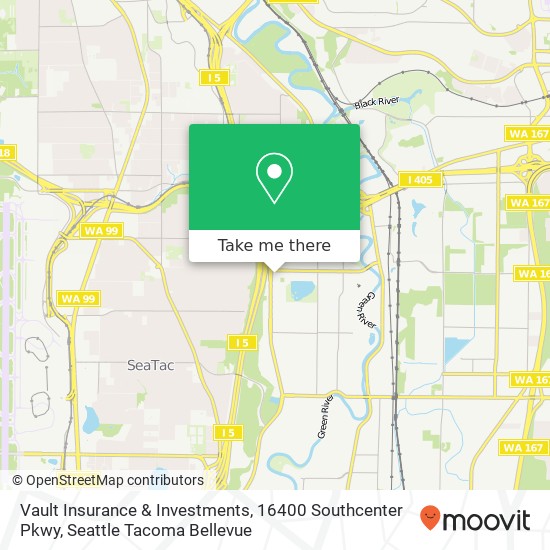 Vault Insurance & Investments, 16400 Southcenter Pkwy map