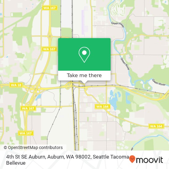 Mapa de 4th St SE Auburn, Auburn, WA 98002
