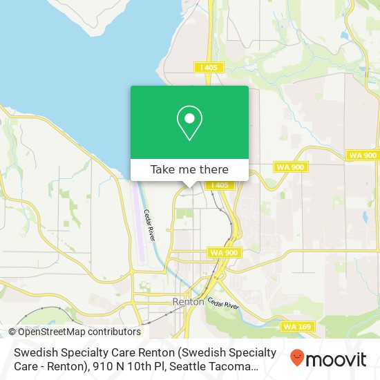 Swedish Specialty Care Renton (Swedish Specialty Care - Renton), 910 N 10th Pl map
