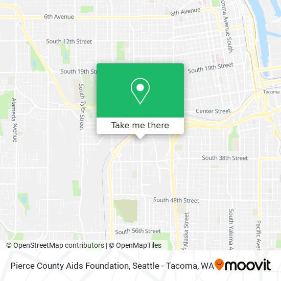 Pierce County Aids Foundation map