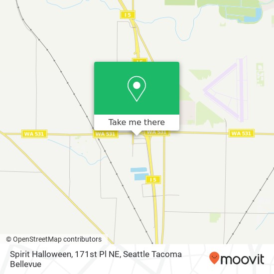 Spirit Halloween, 171st Pl NE map