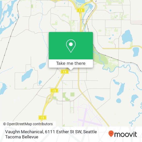 Mapa de Vaughn Mechanical, 6111 Esther St SW