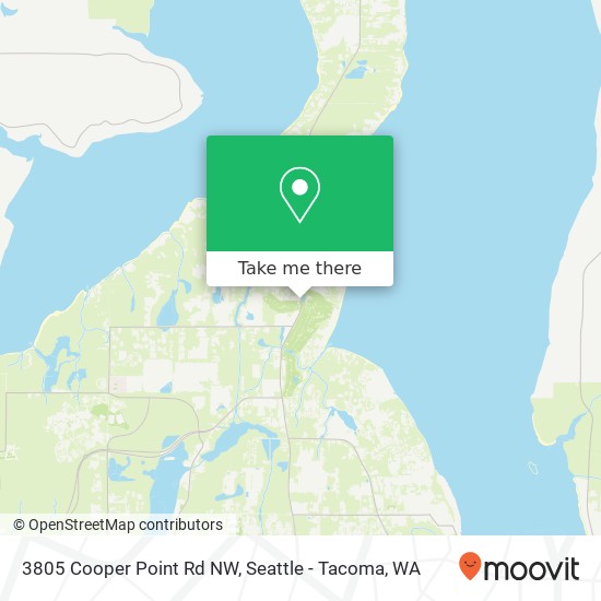 Mapa de 3805 Cooper Point Rd NW, Olympia, WA 98502