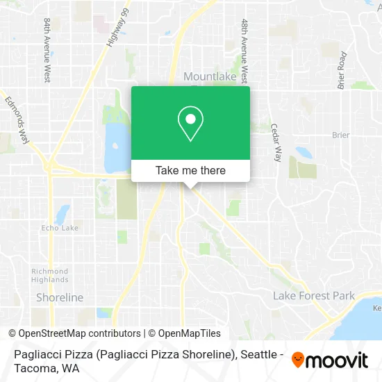 Mapa de Pagliacci Pizza (Pagliacci Pizza Shoreline)