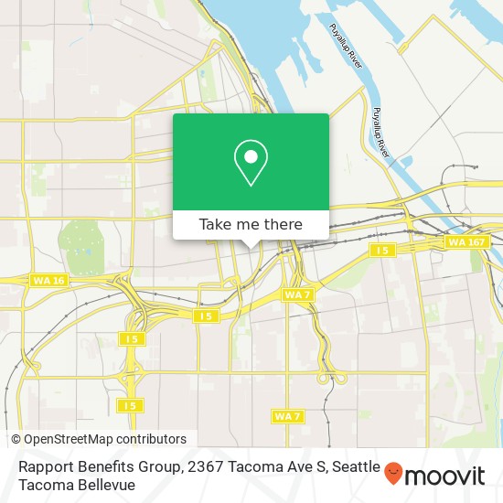 Rapport Benefits Group, 2367 Tacoma Ave S map