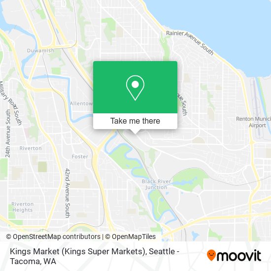 Mapa de Kings Market (Kings Super Markets)