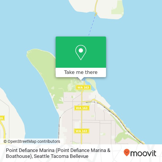 Point Defiance Marina map