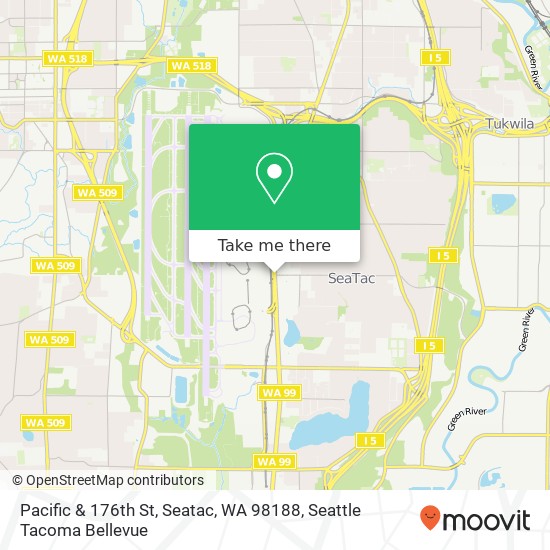 Mapa de Pacific & 176th St, Seatac, WA 98188