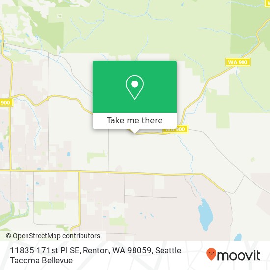 Mapa de 11835 171st Pl SE, Renton, WA 98059