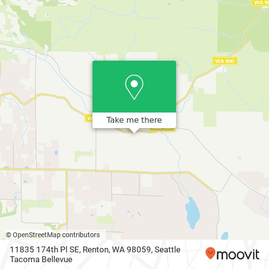 Mapa de 11835 174th Pl SE, Renton, WA 98059