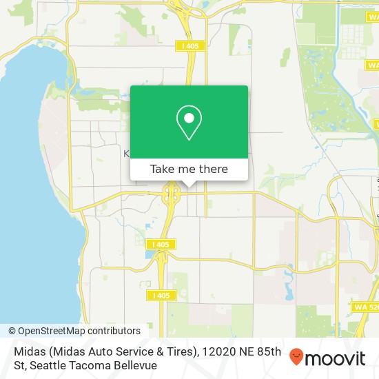 Midas (Midas Auto Service & Tires), 12020 NE 85th St map