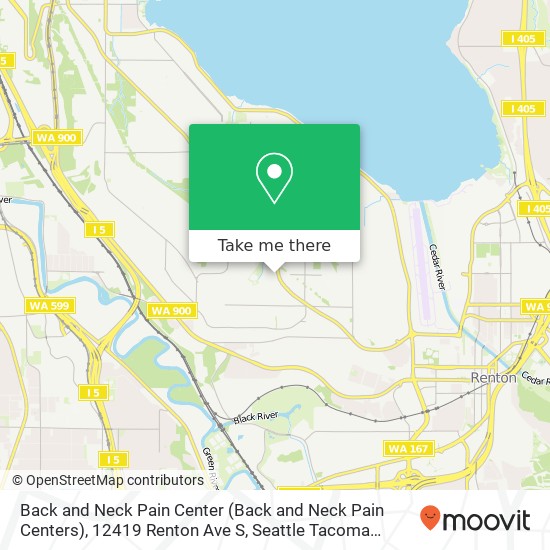 Mapa de Back and Neck Pain Center (Back and Neck Pain Centers), 12419 Renton Ave S