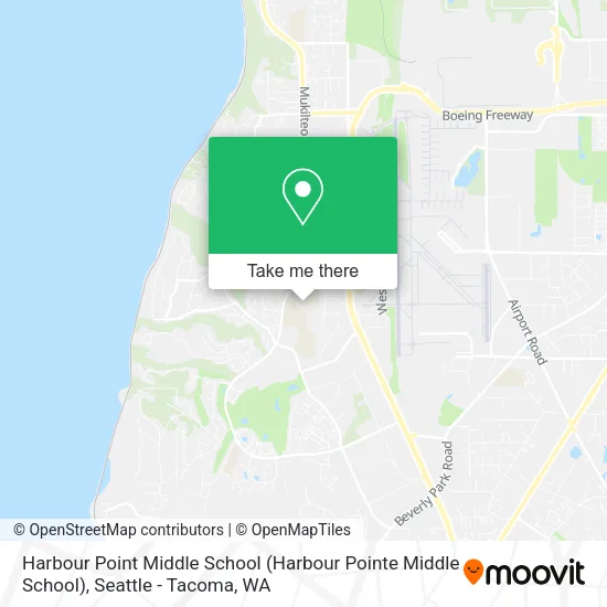 Mapa de Harbour Point Middle School