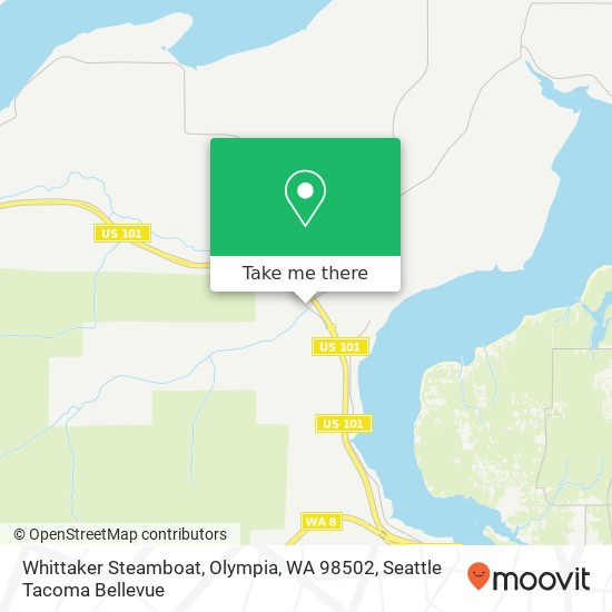 Mapa de Whittaker Steamboat, Olympia, WA 98502