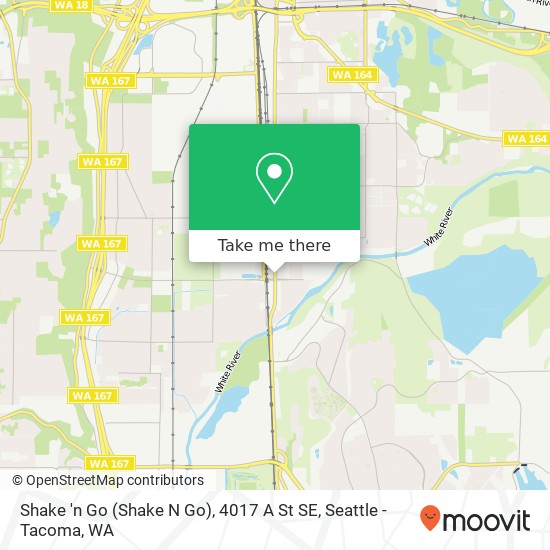 Mapa de Shake 'n Go (Shake N Go), 4017 A St SE