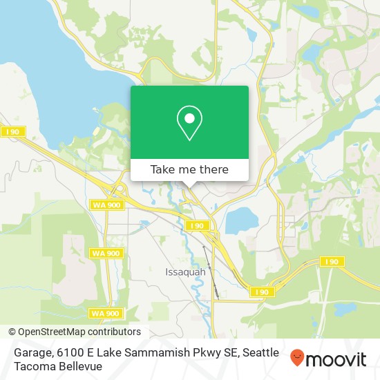 Mapa de Garage, 6100 E Lake Sammamish Pkwy SE